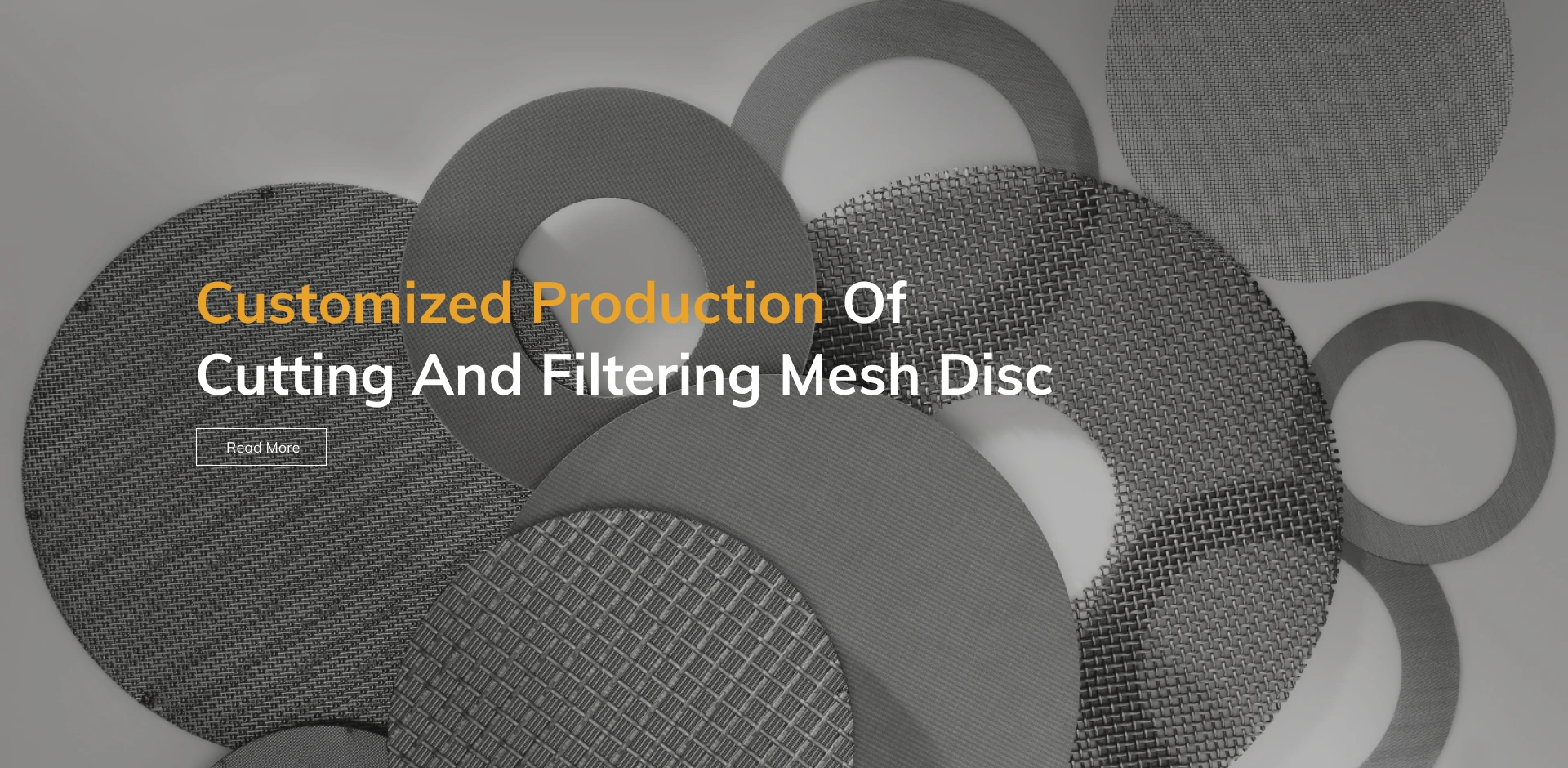 Kundenspezifische Produktion von Schneiden und Filtern Mesh Disc